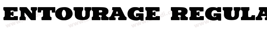 Entourage Regular字体转换